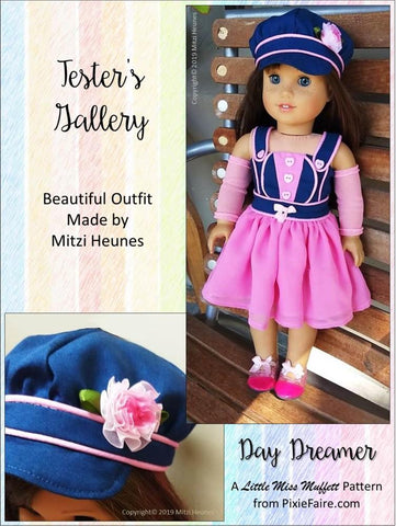 Little Miss Muffett 18 Inch Modern Day Dreamer Dress 18" Doll Clothes Pattern Pixie Faire