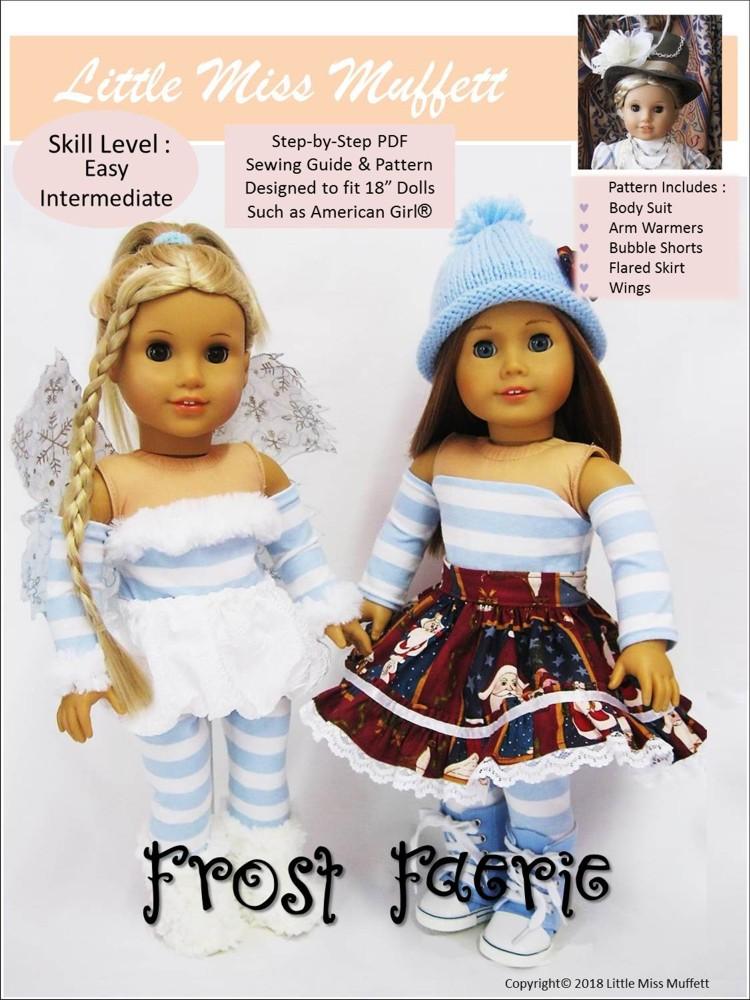 Little Miss Muffett Frost Faerie Doll Clothes Pattern 18 inch American Girl Dolls