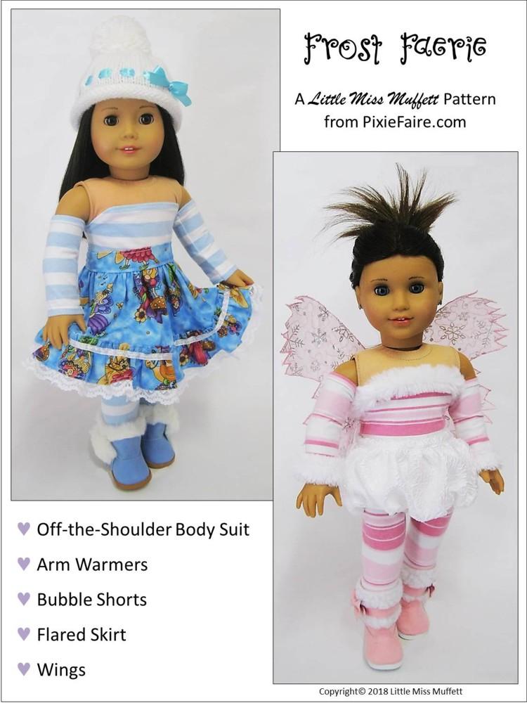 Little Miss Muffett 18 Inch Modern Frost Faerie 18" Doll Clothes Pattern Pixie Faire