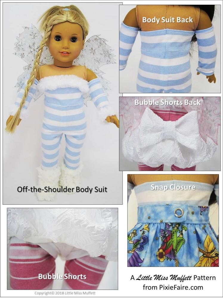 Little Miss Muffett 18 Inch Modern Frost Faerie 18" Doll Clothes Pattern Pixie Faire
