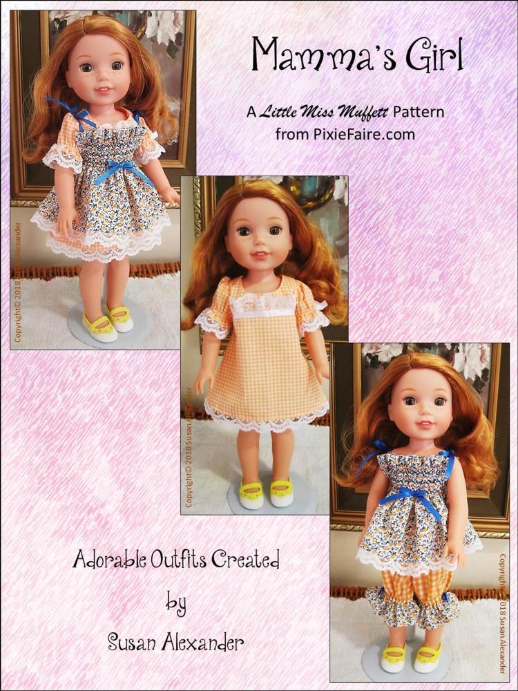 Little Miss Muffett Mamma's Girl Doll Clothes Pattern