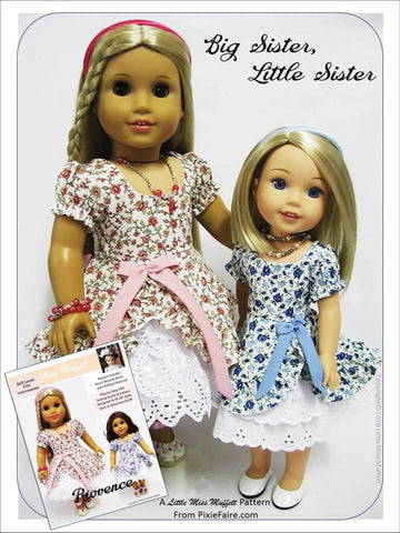 Little Miss Muffett WellieWishers Provence 14.5" Doll Clothes Pattern Pixie Faire
