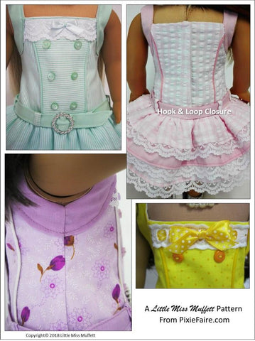 Little Miss Muffett 18 Inch Modern Sugar Candy 18" Doll Clothes Pattern Pixie Faire