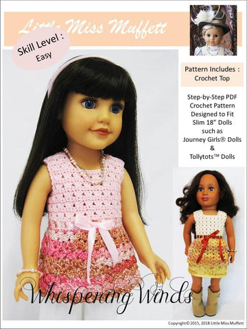 Little Miss Muffett Journey Girl Whispering Winds Crochet Pattern for Journey Girls Dolls Pixie Faire