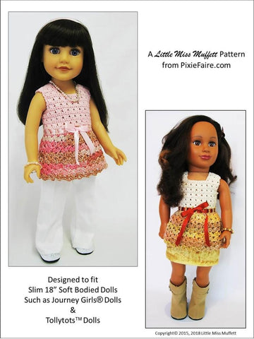 Little Miss Muffett Journey Girl Whispering Winds Crochet Pattern for Journey Girls Dolls Pixie Faire