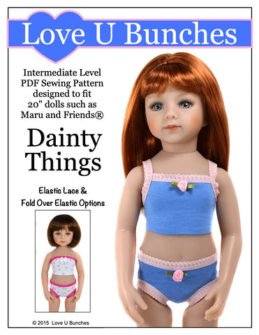 Love U Bunches Maru and Friends Dainty Things Pattern for Maru and Friends Pixie Faire