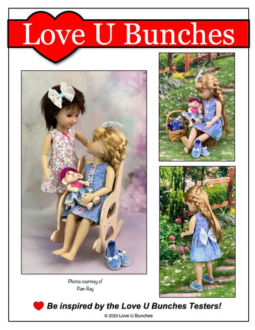 Love U Bunches Ruby Red Fashion Friends Polka Dot Party Dress Doll Clothes Pattern For Ruby Red Fashion Friends Pixie Faire