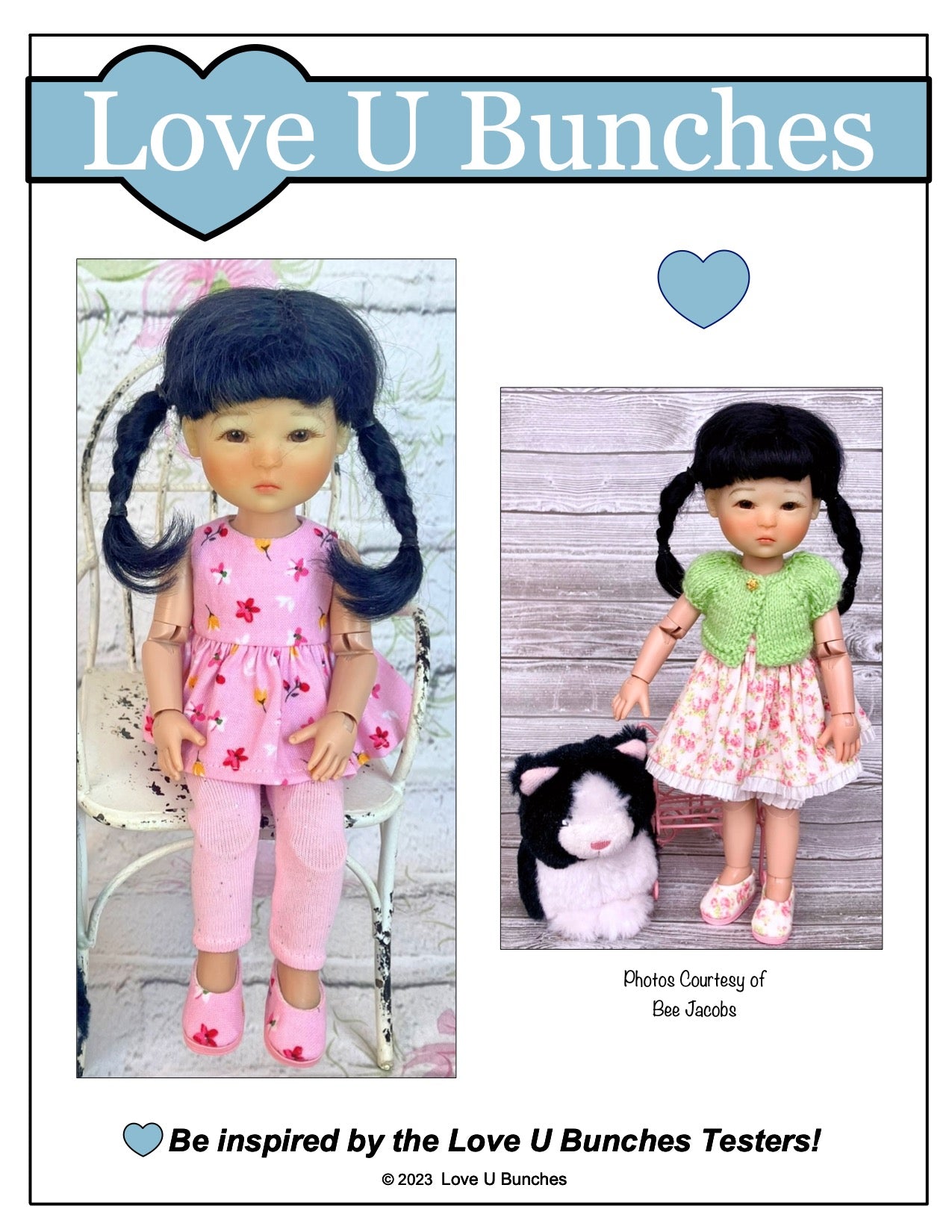 Love U Bunches 8" BJD Plain Jane Shoes for 8" BJD Dolls - Ten Ping™, Mini Sara™ Pixie Faire