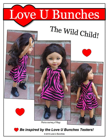 Love U Bunches H4H/Les Cheries Polka Dot Party Dress for Les Cheries and Hearts For Hearts Girls Dolls Pixie Faire