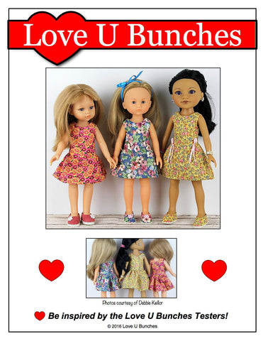 Love U Bunches H4H/Les Cheries Polka Dot Party Dress for Les Cheries and Hearts For Hearts Girls Dolls Pixie Faire