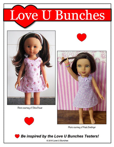 Love U Bunches H4H/Les Cheries Polka Dot Party Dress for Les Cheries and Hearts For Hearts Girls Dolls Pixie Faire