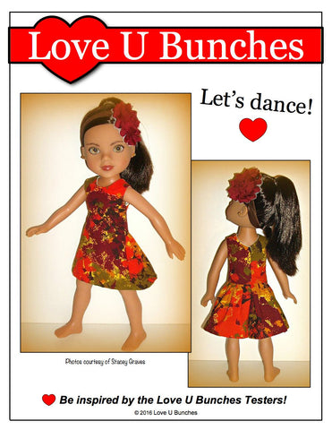 Love U Bunches H4H/Les Cheries Polka Dot Party Dress for Les Cheries and Hearts For Hearts Girls Dolls Pixie Faire