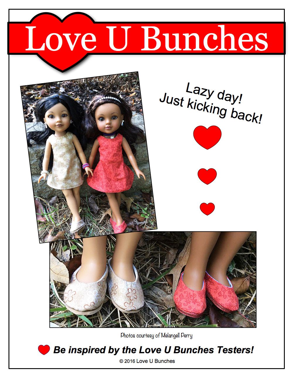 Love U Bunches H4H/Les Cheries Plain Jane Shoes for Les Cheries and Hearts For Hearts Girls Dolls Pixie Faire