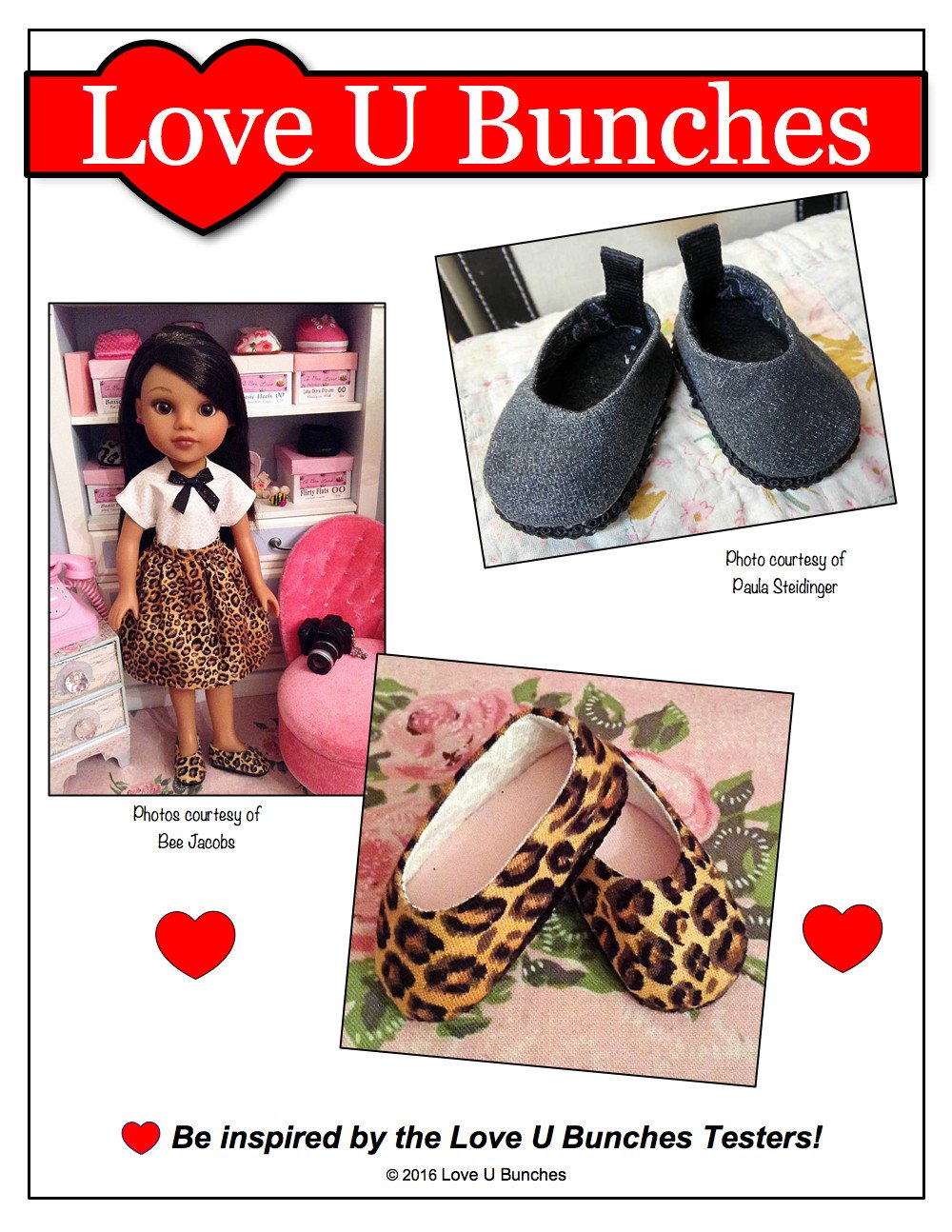 Love U Bunches H4H/Les Cheries Plain Jane Shoes for Les Cheries and Hearts For Hearts Girls Dolls Pixie Faire