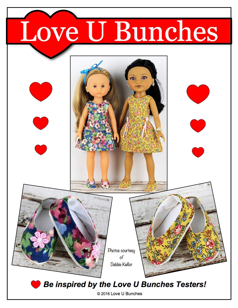 Love U Bunches H4H/Les Cheries Plain Jane Shoes for Les Cheries and Hearts For Hearts Girls Dolls Pixie Faire