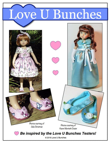 Love U Bunches Little Darling Plain Jane Shoes for Little Darling Dolls Pixie Faire