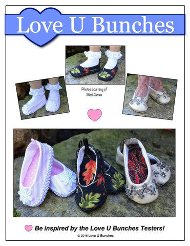 Love U Bunches Little Darling Plain Jane Shoes for Little Darling Dolls Pixie Faire