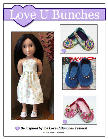 Love U Bunches A Girl For All Time Plain Jane Shoes for AGAT Dolls Pixie Faire
