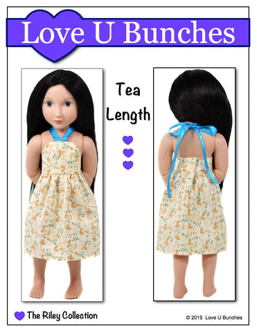 Love U Bunches A Girl For All Time Simply Summer Sundress Pattern for AGAT Dolls Pixie Faire