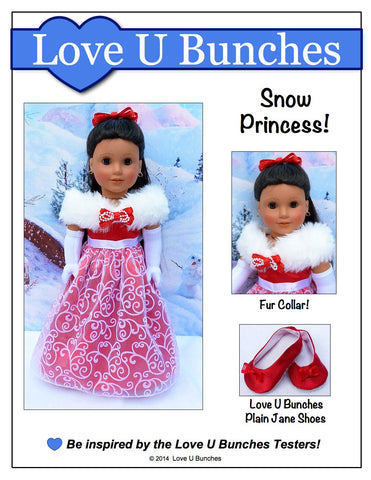 Love U Bunches 18 Inch Modern Princess Anya Dress 18" Doll Clothes Pixie Faire
