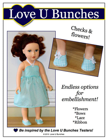 Love U Bunches Journey Girl Plain Jane Shoes for Journey Girls Dolls Pixie Faire