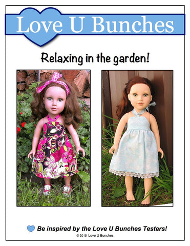 Love U Bunches Journey Girl Simply Summer Sundress Pattern for Journey Girls Dolls Pixie Faire