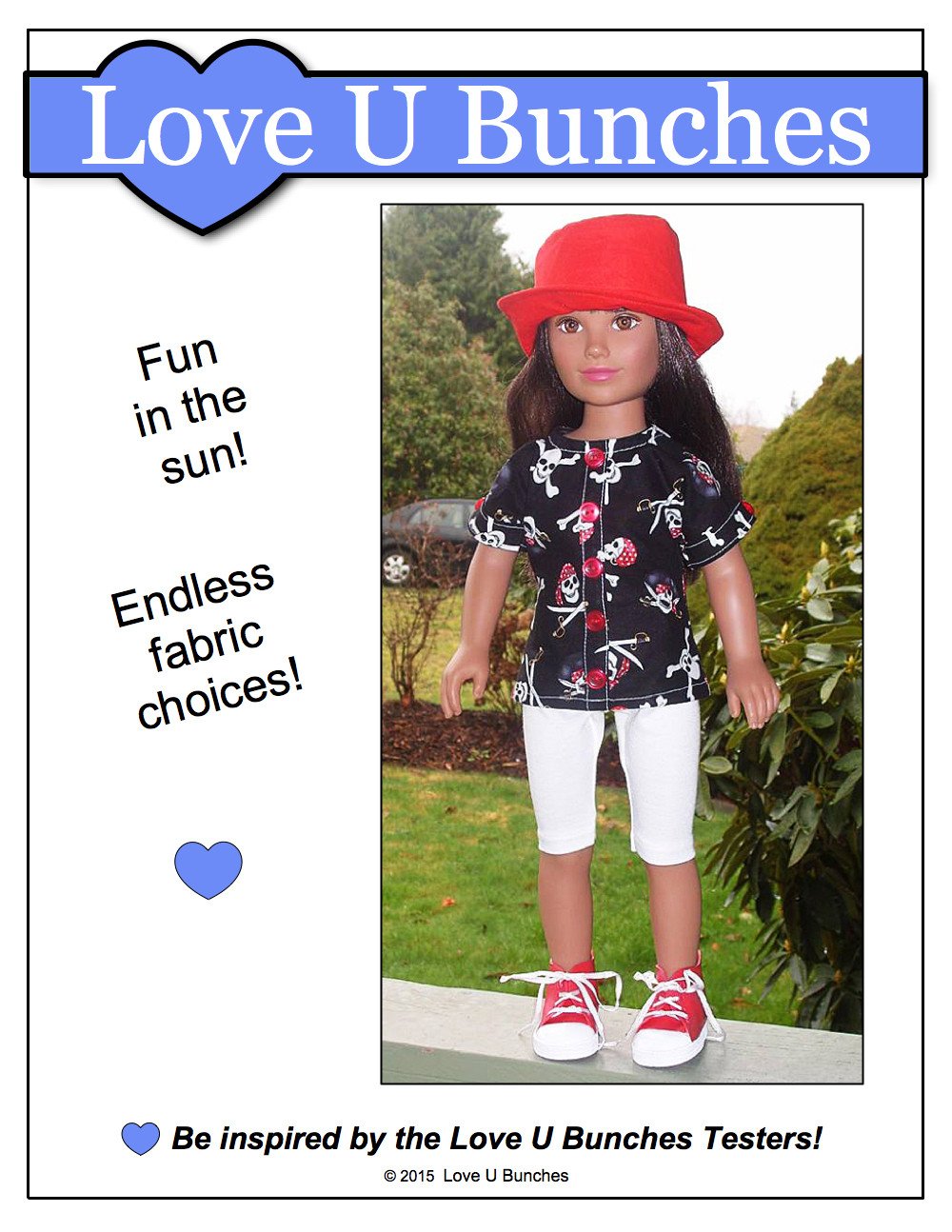 Love U Bunches Karito Kids Bandana Blouse Pattern for Karito Kid Dolls Pixie Faire