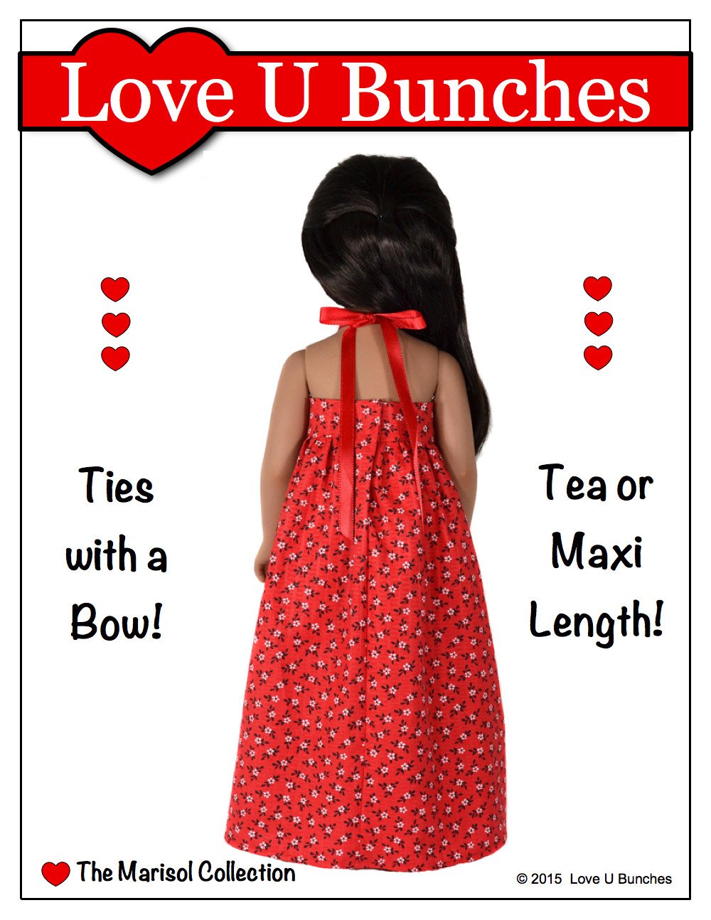 Love U Bunches Karito Kids Simply Summer Sundress Pattern for Karito Kids Dolls Pixie Faire
