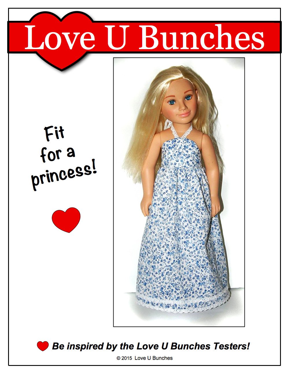 Love U Bunches Karito Kids Simply Summer Sundress Pattern for Karito Kids Dolls Pixie Faire