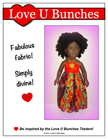 Love U Bunches Karito Kids Simply Summer Sundress Pattern for Karito Kids Dolls Pixie Faire