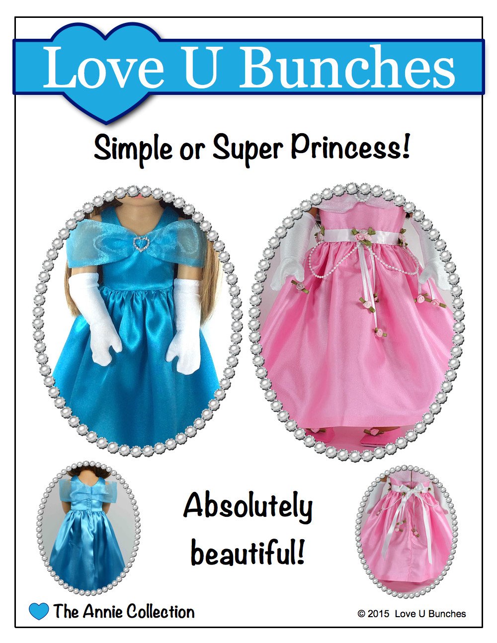 Love U Bunches Kidz n Cats Princess Anya Pattern for Kidz N Cats Dolls Pixie Faire