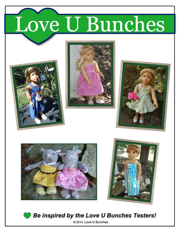 Love U Bunches Kidz n Cats Simply Summer Sundress Pattern for Kidz 'n' Cats Dolls & The Cat Pixie Faire