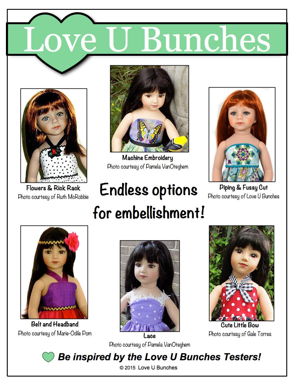 Love U Bunches Maru and Friends Simply Summer Sundress Pattern for Maru and Friends Dolls Pixie Faire