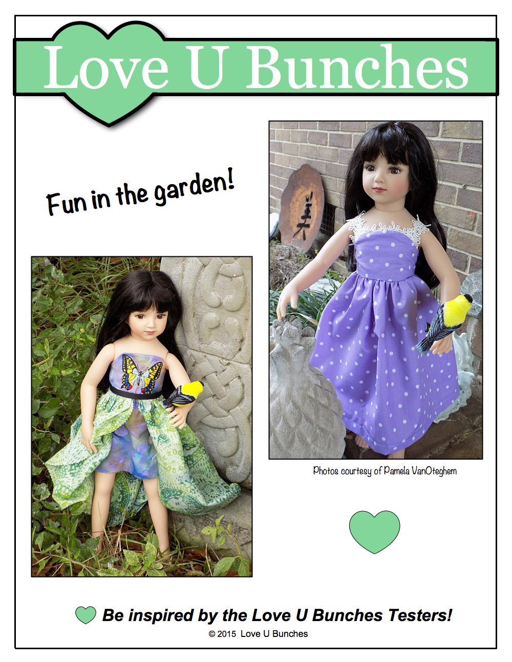 Love U Bunches Maru and Friends Simply Summer Sundress Pattern for Maru and Friends Dolls Pixie Faire