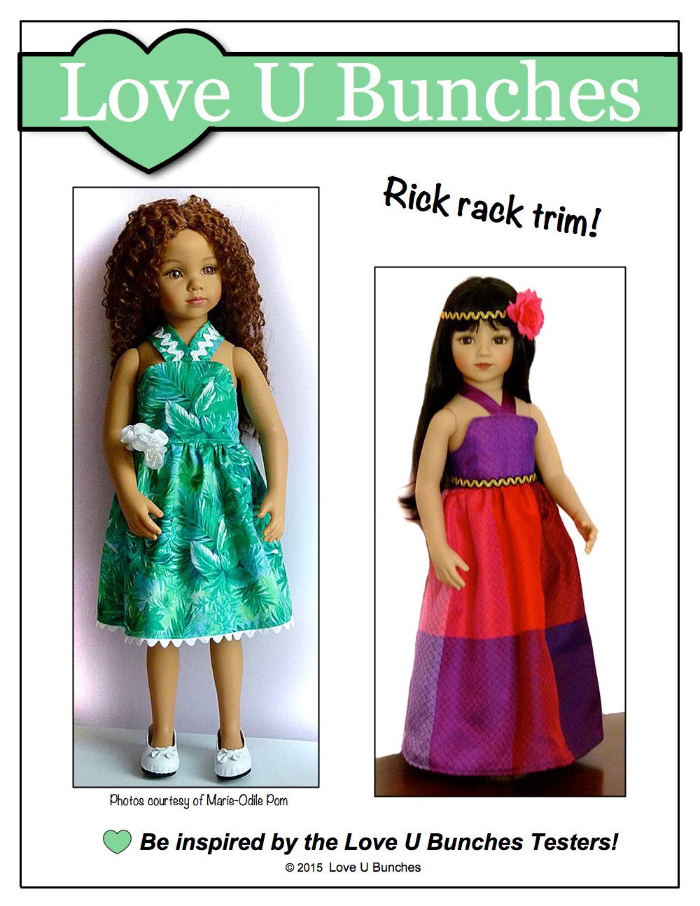 Love U Bunches Maru and Friends Simply Summer Sundress Pattern for Maru and Friends Dolls Pixie Faire