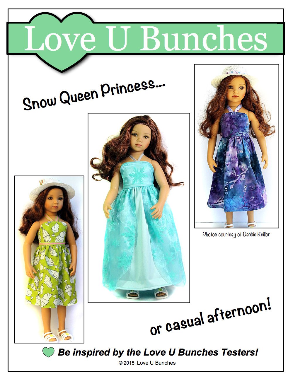 Love U Bunches Maru and Friends Simply Summer Sundress Pattern for Maru and Friends Dolls Pixie Faire