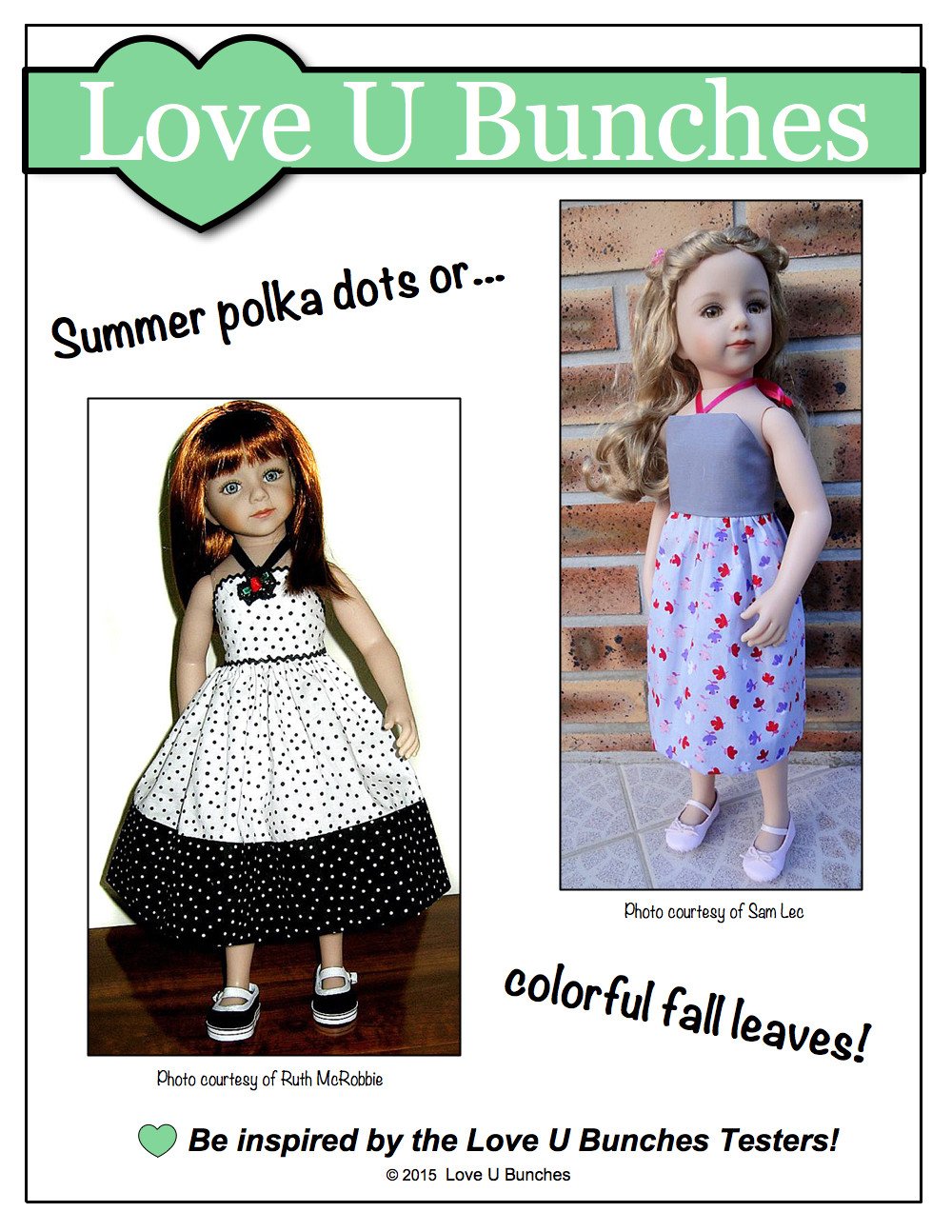 Love U Bunches Maru and Friends Simply Summer Sundress Pattern for Maru and Friends Dolls Pixie Faire