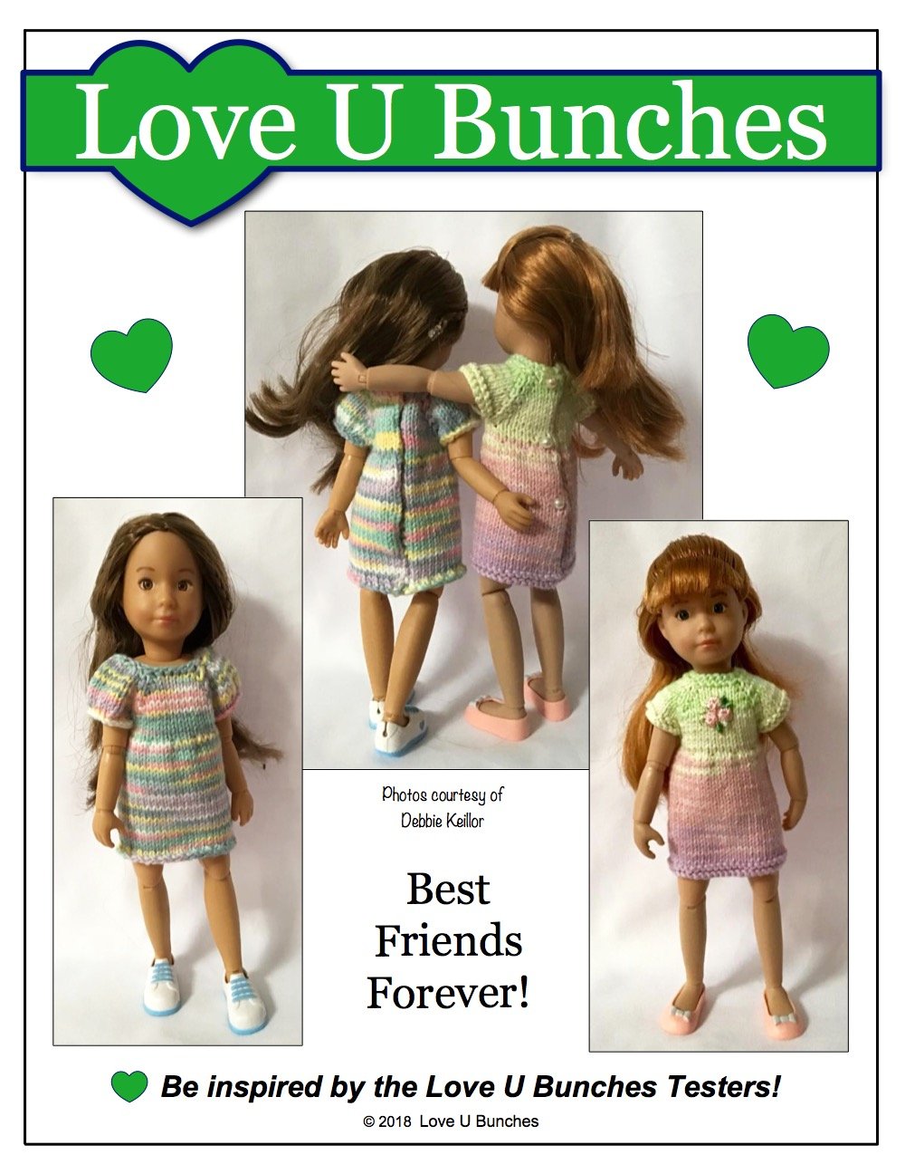 Love U Bunches Kruselings Mini Dresses Knitting Pattern for Kruselings Dolls Pixie Faire