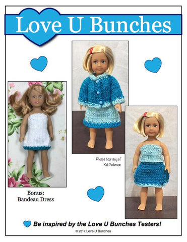 Love U Bunches Mini Fall Ensemble Knitting Pattern for Mini Dolls Pixie Faire