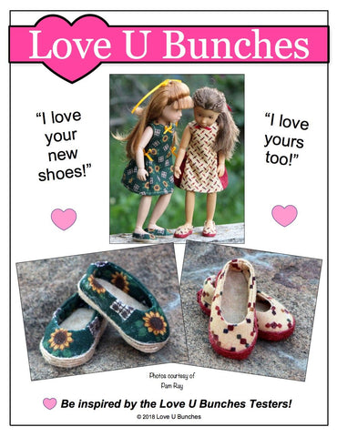 Love U Bunches Kruselings Plain Jane Shoe Pattern for Kruselings Dolls Pixie Faire