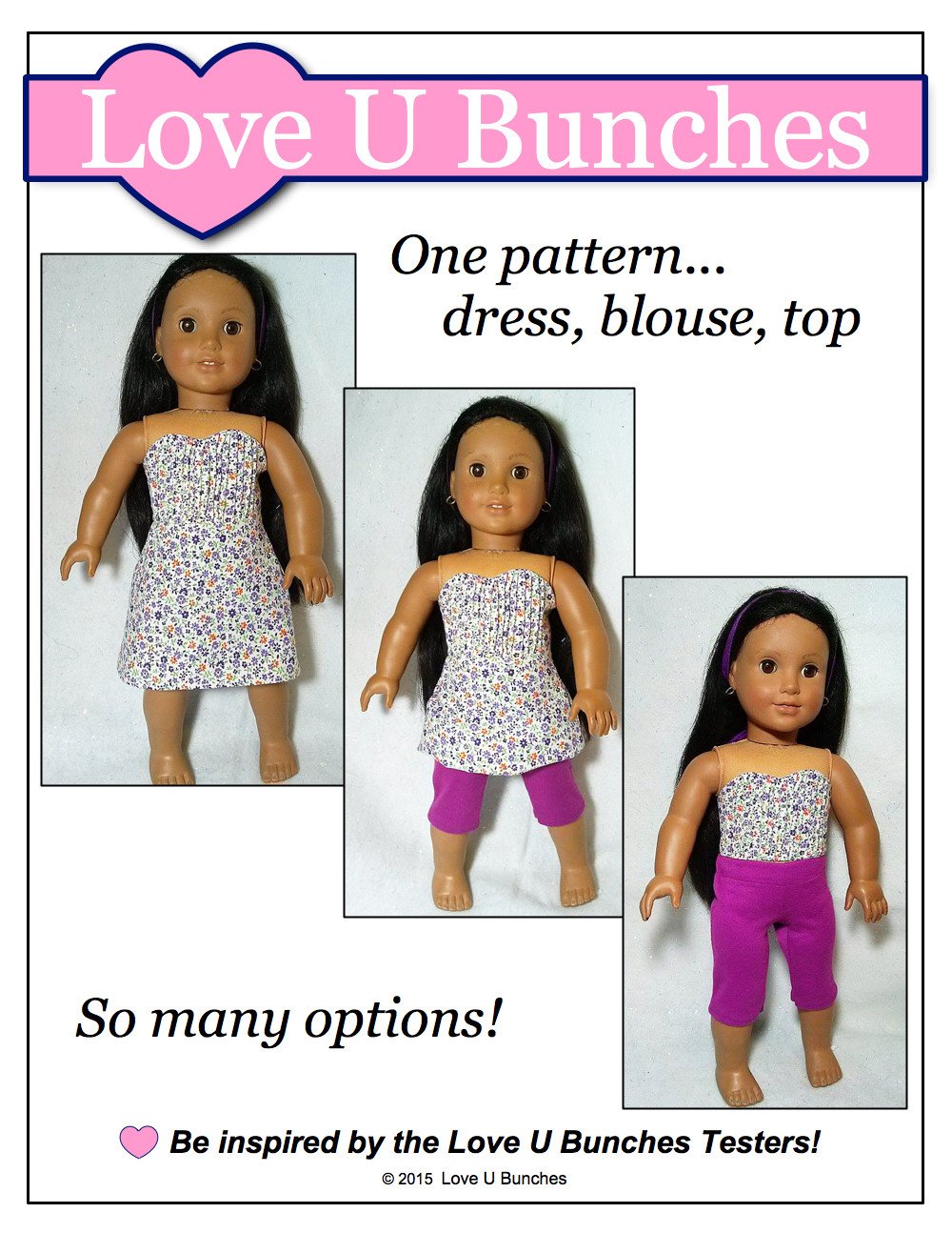 Love U Bunches 18 Inch Modern Princess Jaedyn 18" Doll Clothes Pixie Faire