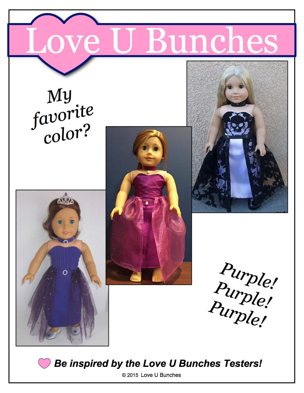 Love U Bunches 18 Inch Modern Princess Jaedyn 18" Doll Clothes Pixie Faire