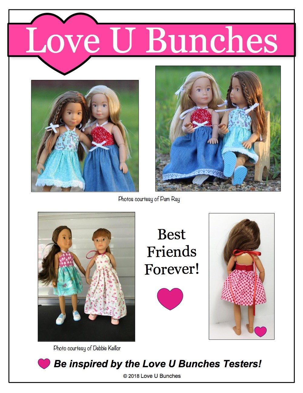 Love U Bunches Kruselings Simply Summer Sundress Pattern for Kruselings Dolls Pixie Faire