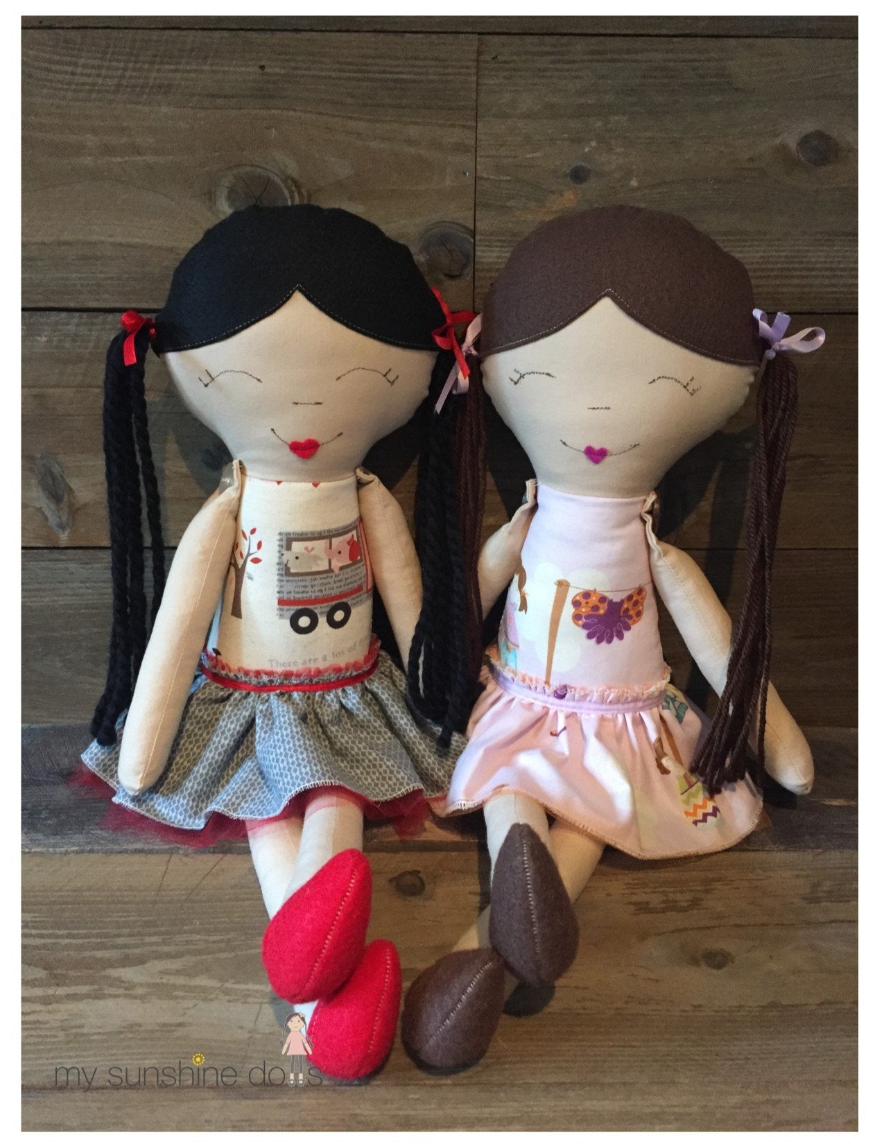 My Sunshine Dolls Cloth doll My Sunshine Dolls Lena 23" Cloth Doll Pattern Pixie Faire