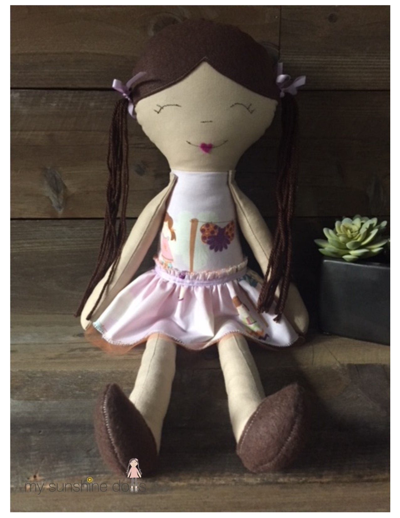 My Sunshine Dolls Cloth doll My Sunshine Dolls Lena 23" Cloth Doll Pattern Pixie Faire