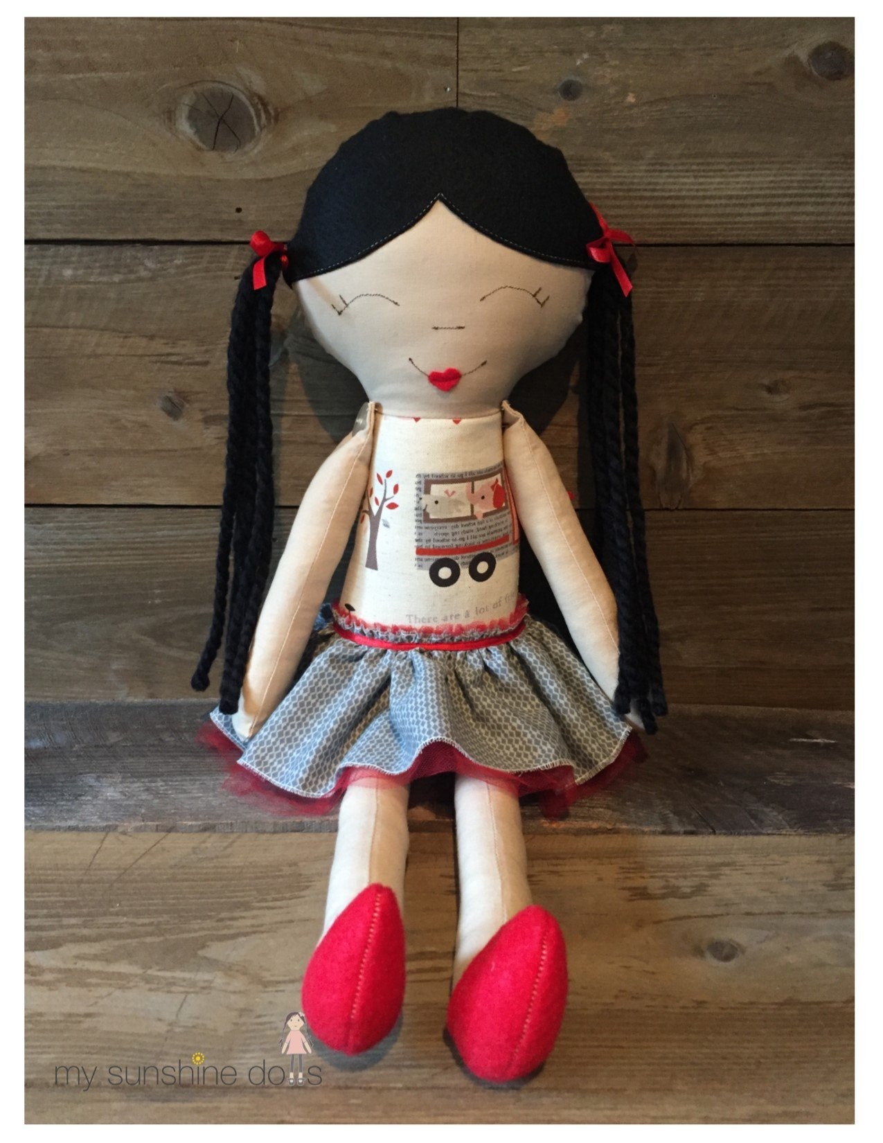 My Sunshine Dolls Cloth doll My Sunshine Dolls Lena 23" Cloth Doll Pattern Pixie Faire