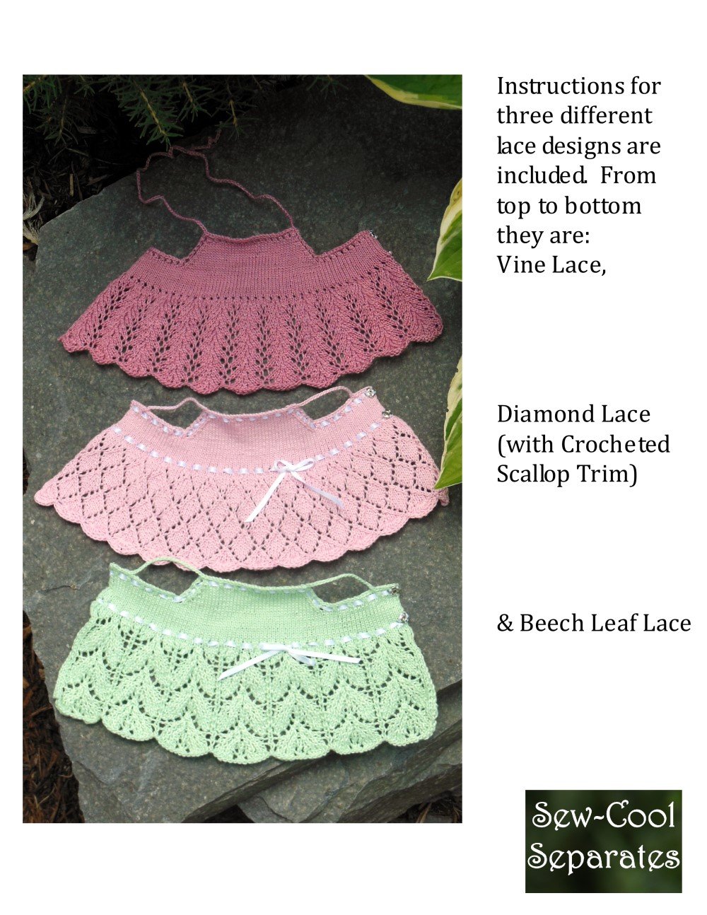 Sew Cool Separates BJD Light & Lacy Knitting Pattern for MSD Ball Jointed Dolls Pixie Faire