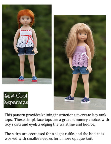 Sew Cool Separates Little Darling Light & Lacy Knitting Pattern for Little Darling Dolls Pixie Faire