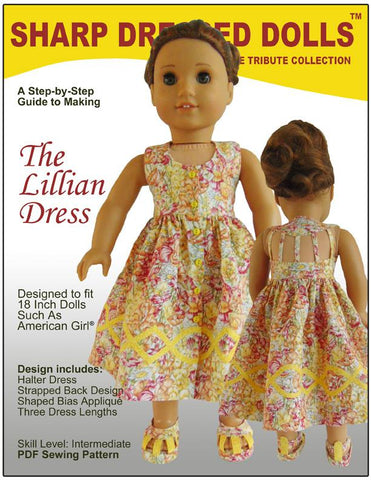 Sharp Dressed Dolls 18 Inch Modern The Lillian Dress 18" Dolls Pixie Faire