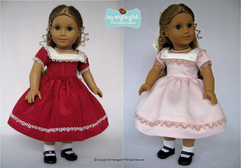 My Angie Girl 18 Inch Historical Little Miss Bertha 18" Doll Clothes Pixie Faire